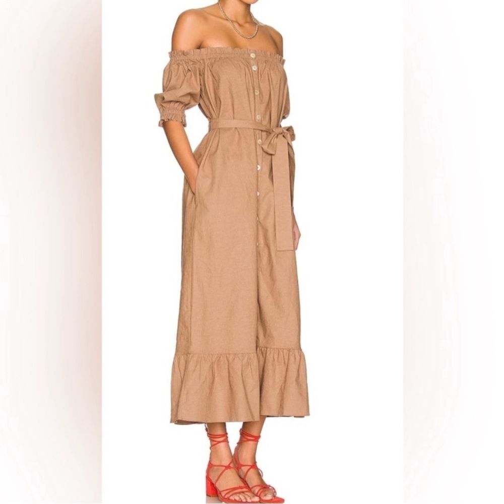 Revolve Tularosa Kami Midi Dress in Hazelnut S - Picture 2 of 8
